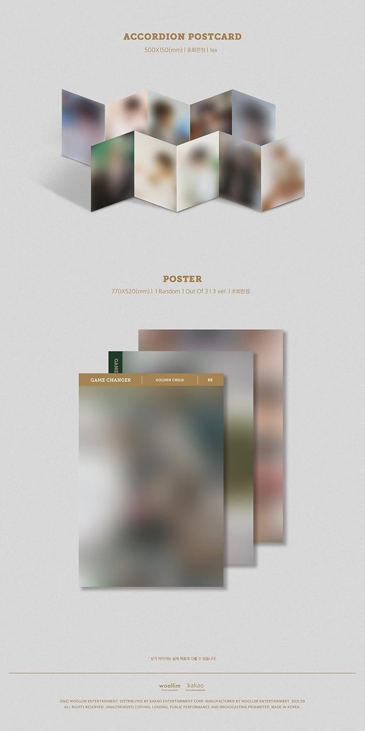 Woollim GOLDEN CHILD - Game Changer Limited Edition (Vol.2) Album+Extra Photocards Set