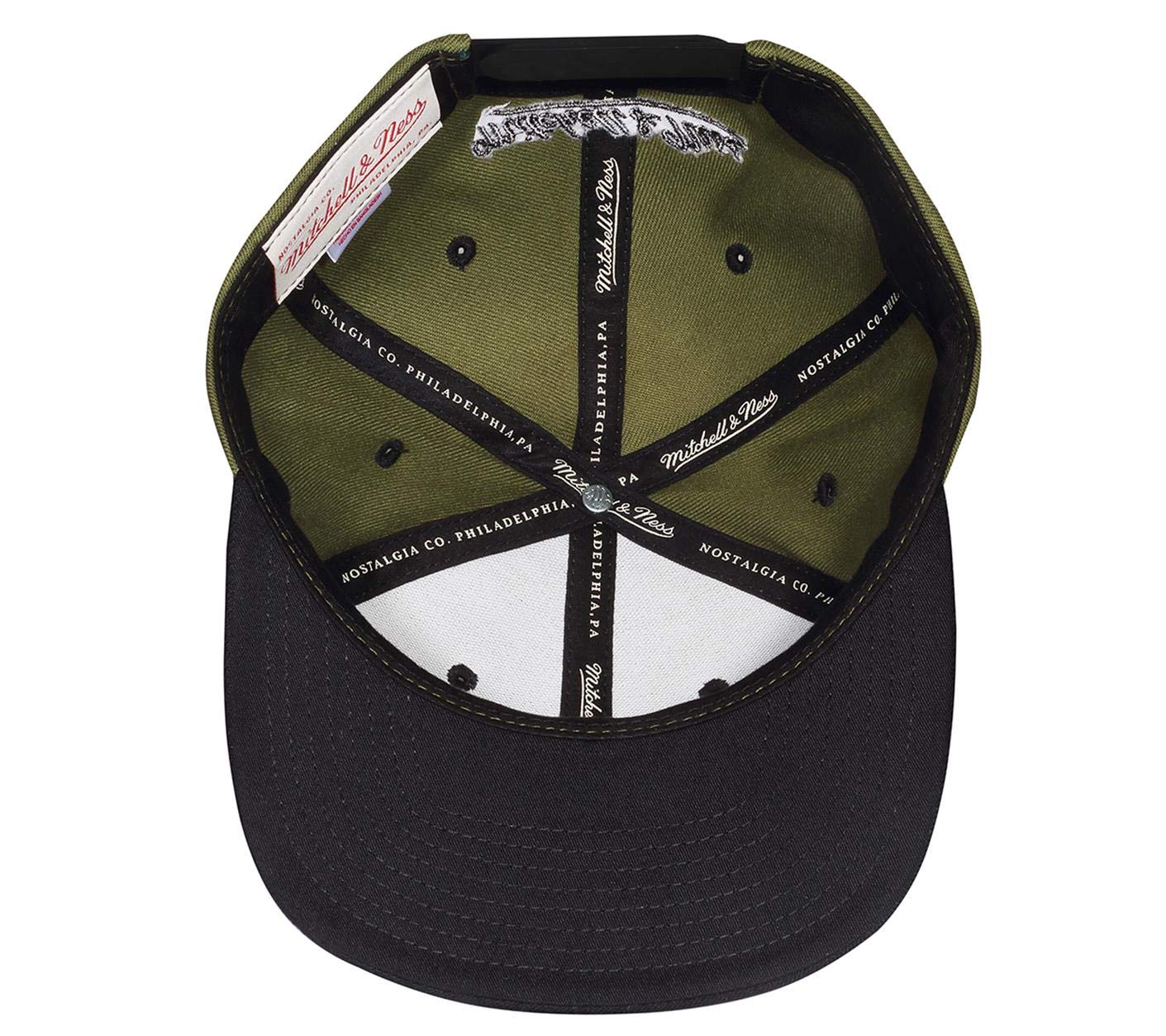 Mitchell & Ness 2 Tone Box Logo - Gorra de béisbol Snapback con Visera Plana