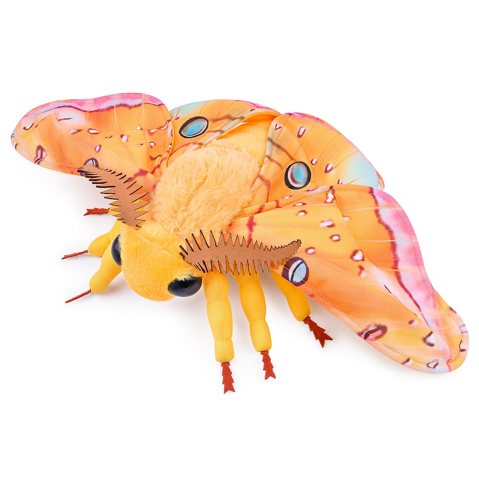 lilizzhoumax Hawkmoth Plush Toy Stuffed Animal Realistic Lovely Cute Super Soft Creative and interesting gifts for Kids boys girls Bedtime Companion Plushie Collection Interactive Play 10.6” yellow