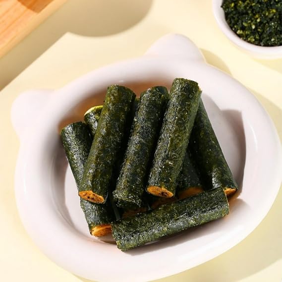 Seaweed Biscuit Rolls 80g | Crispy Flaky Layers | Savory Umami Snack | Asian Style Bakery Treat | Individually Wrapped | Perfect with Tea