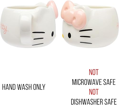 Miniatura 260 de Silver Buffalo Sanrio Hello Kitty and Friends Pompompurin - Taza de cerámica esculpida en 3D, 20 onzas