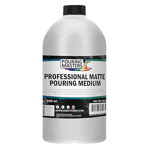 Pouring Masters 32oz (Quart) Pouring Paint Matte Medium