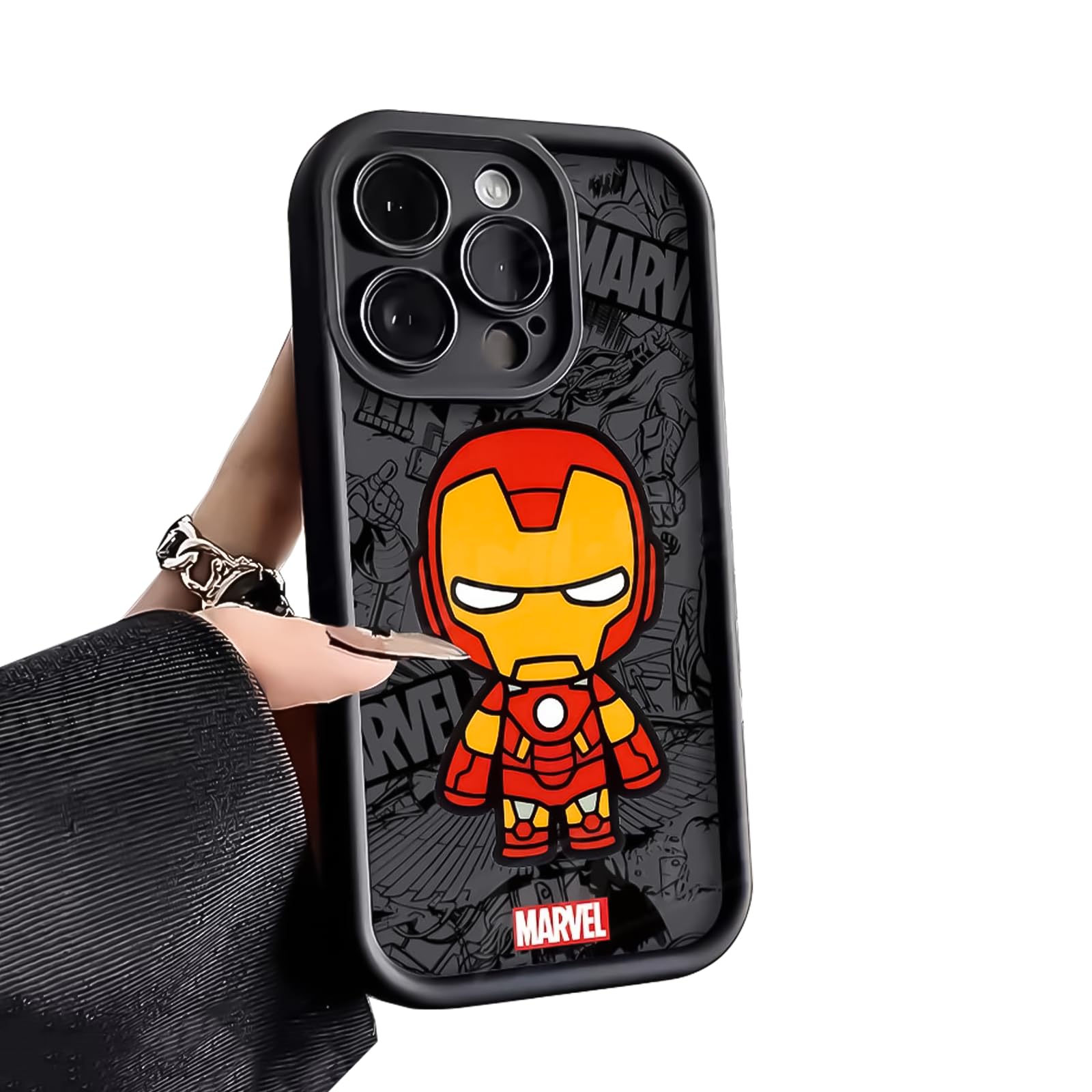 Amazon.co.jp: マーベル アイアンマン iPhone 17 Pro 用 ケース 指紋