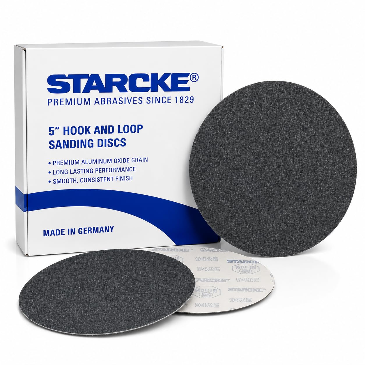STARCKE Premium 5 inch Sanding Discs Hook and Loop 24 Grit 25 Pack