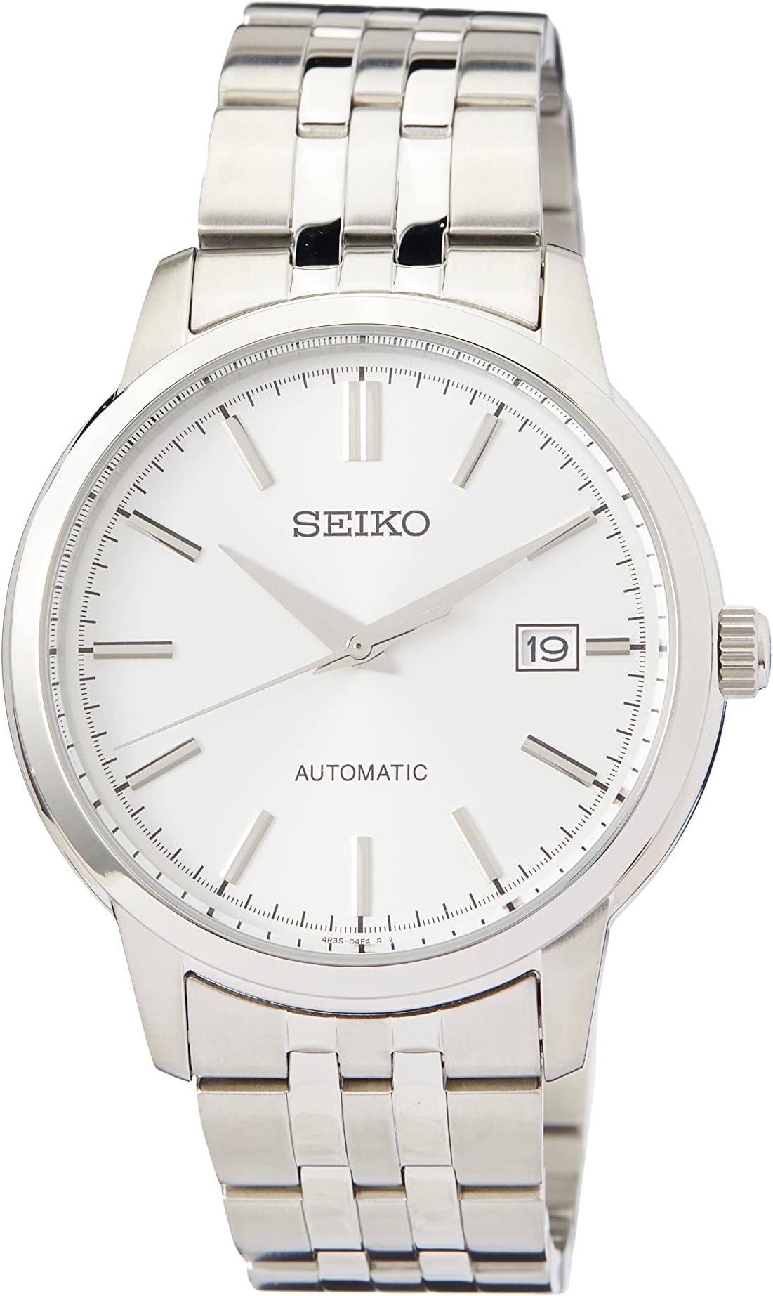 Seiko Men Analog Automatic Watch with Stainless Steel Strap SRPH85K1, Silver, Bracelet