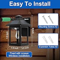 Vista 4 de Luces solares de pared con sensor de movimiento para exteriores, luz vintage de apliques de pared, luces de montaje en pared para 3 modos
