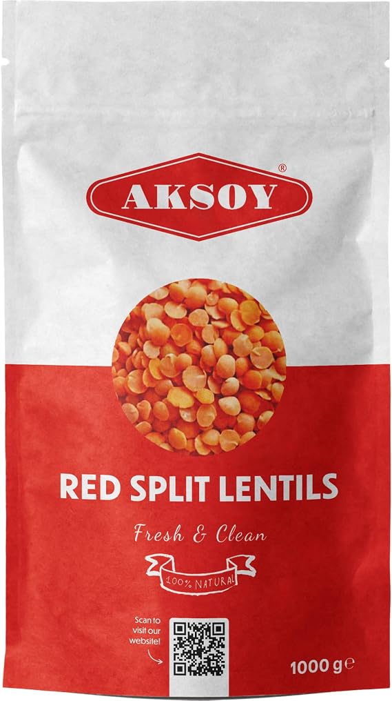 Aksoy Premium Quality Red Split Lentils 1KG