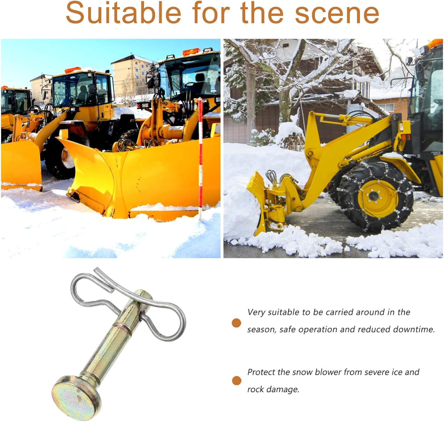 review YARNOW 3sets20pcs Throwers, Cotters Hair Mtd Cadet/, Parts Accessories: Re and Metal Thrower Kit Snowblower Kits Blower Snow Hitch Troy Replacementcompatible with- Replacement