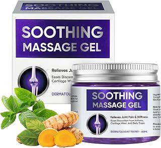Joint Purple Gel, Fast-Absorbing Soothing Relief Massage Gel with Natural Extracts, Support Muscle, Joint, Shoulder, Knee, Back, Lumbar & Muscle Stiffness