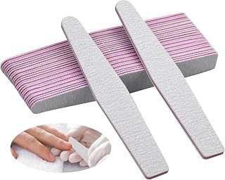 15pcs Nails Files 100/180 Grit Washable Double Sided Emery Boards Professional Nail Files Nail Styling Tools Pet Grooming Tools for Home and Salon Use