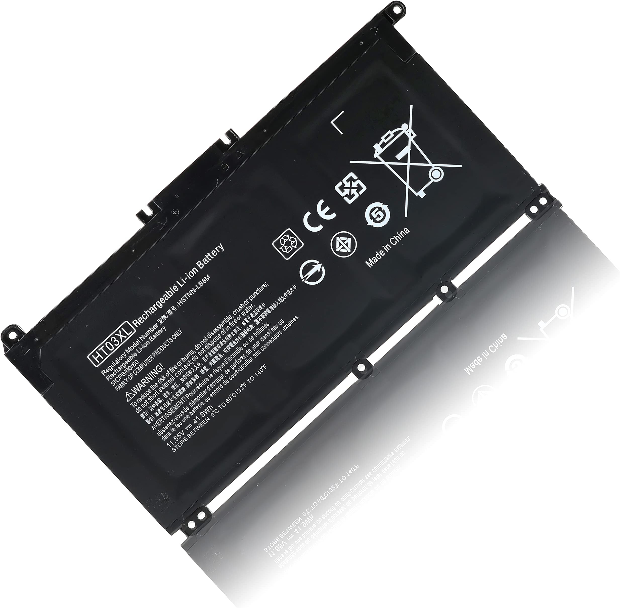 L11119-855 HT03XL Laptop Battery for HP Pavilion Battery 14-CE 15-CS 15-DA Series 14-CE0068ST 15-CS0051WM 15-CS0053CL 15-DA0012DX 15-DA0032WM 15-DA0033WM HSTNN-LB8L HSTNN-LB8M HSTNN-UB7J-11.55V 41.9Wh