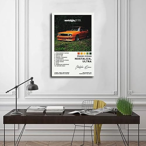 Vista 3 de FUKITT Póster de Nostalgia Ultra para portada de álbum, póster en lienzo para decoración de pared, pinturas para sala de estar, dormitorio