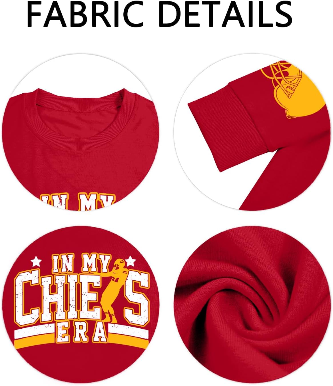 in My Game Day Era Football Sweatshirts for Women Game Day Sweatshirt Football Team Fans Graphic Long Sleeve Tops - Image 5