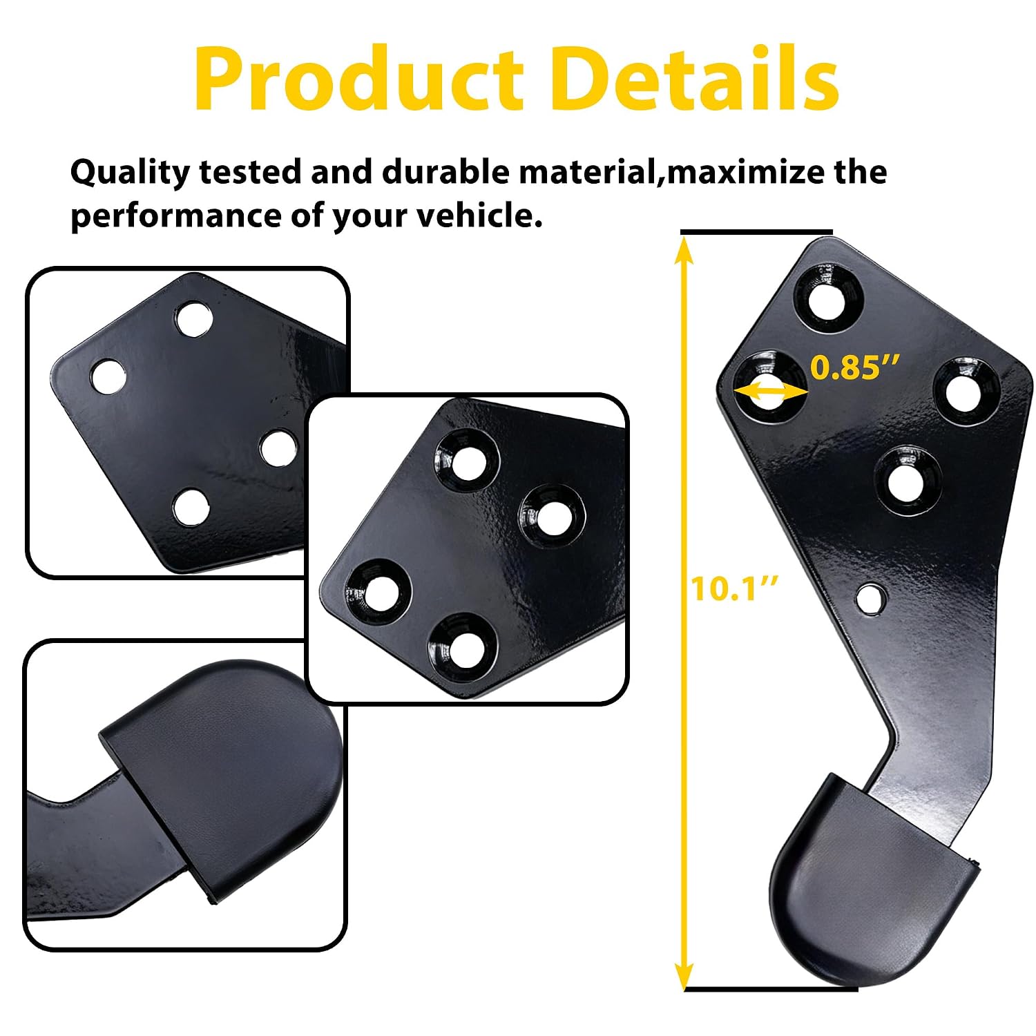 Poly Hood Guide Compatible with Select Inter-National Trucks Left&Right Replace#HLK2733L,HLK2733R