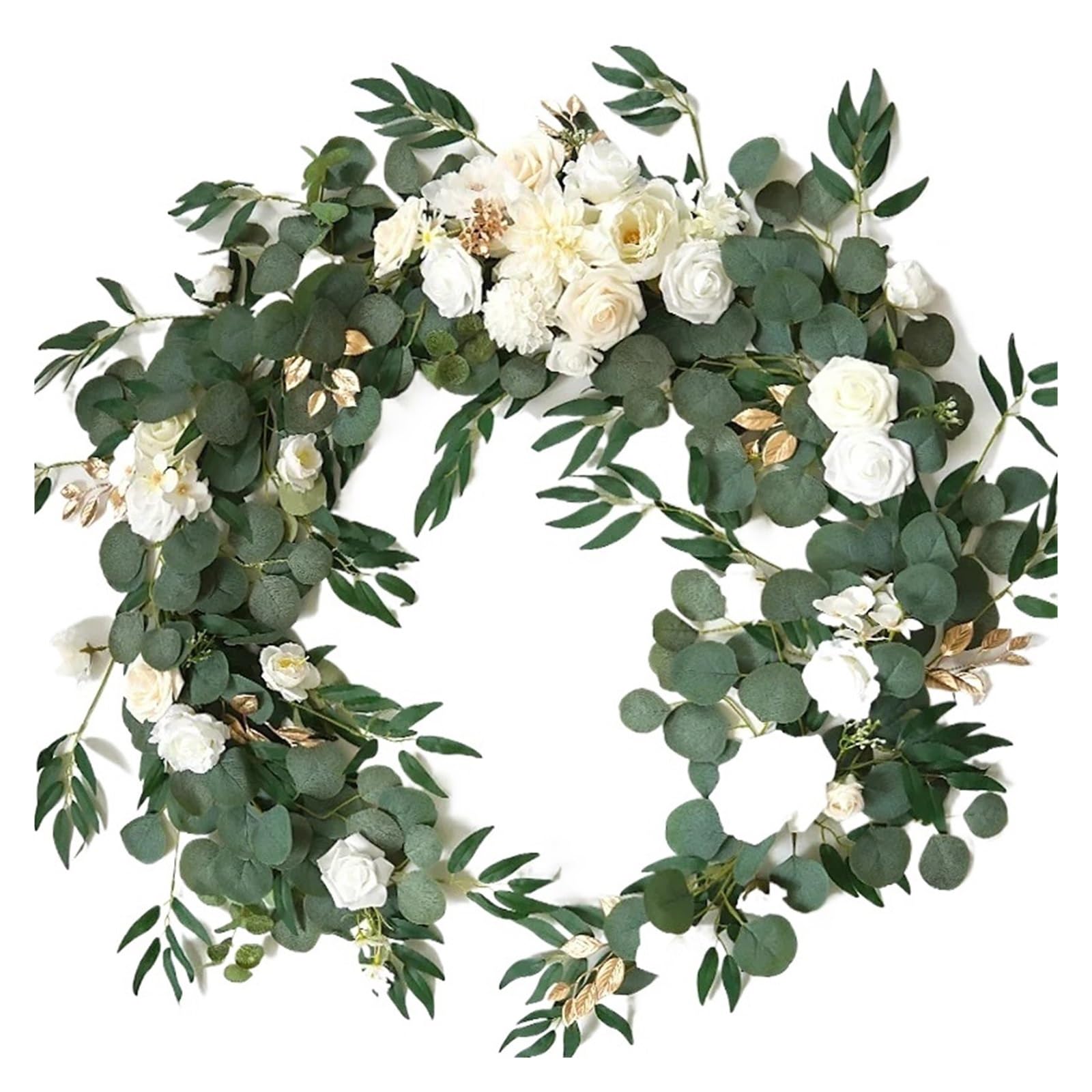 MNUvxzaewf Sweetheart Table Centerpieces for Backdrop Wedding Decoration(Creamy White)
