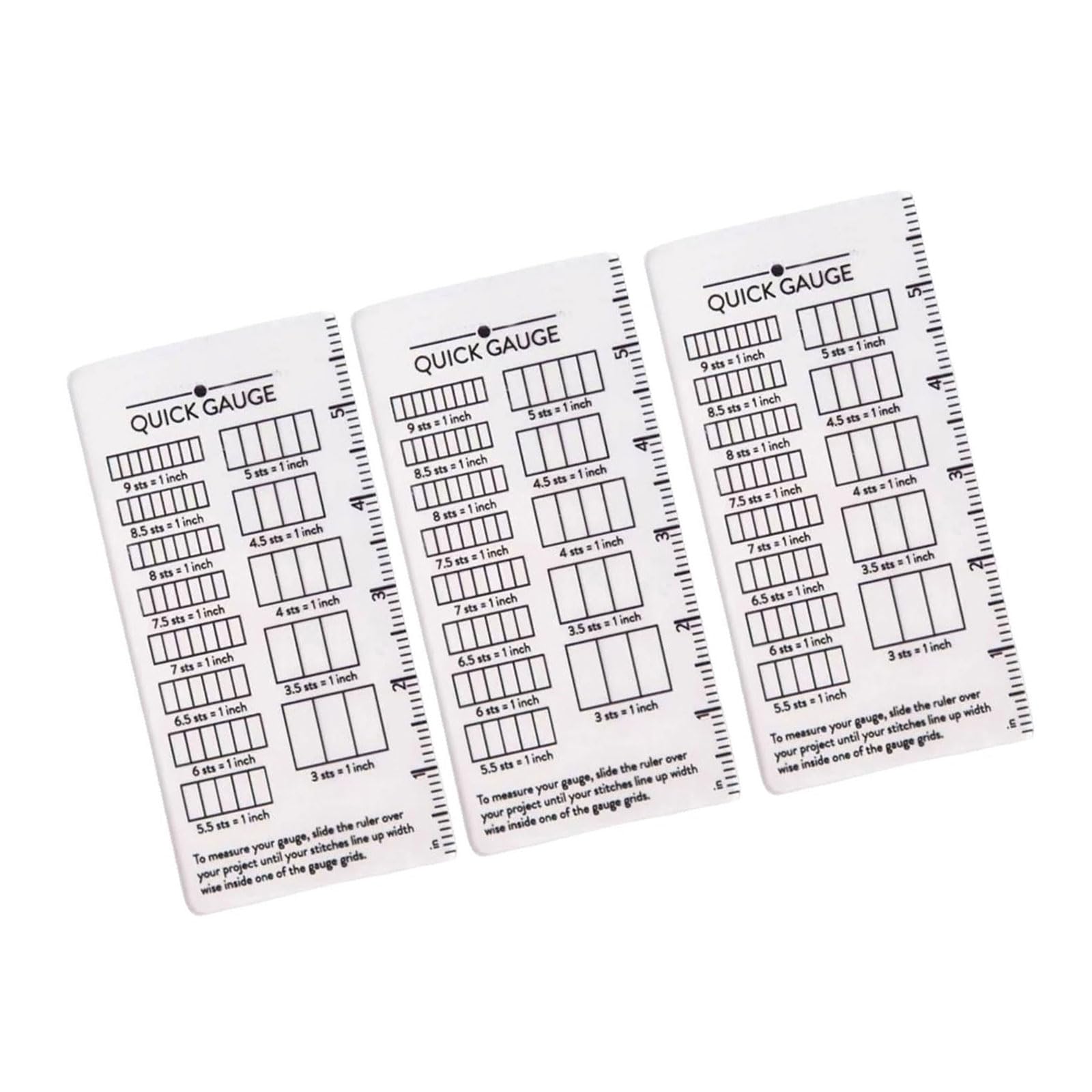Pocoiau A Instants Knitting Gauge Ruler Stitching Nd Row Counter For Crochet Nd Crafting Measurements Multifunctional Knitting Tool