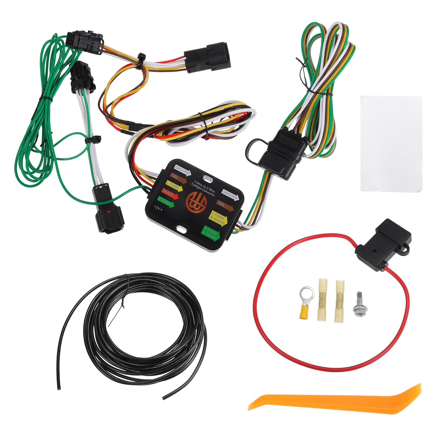 Vehicle 4-Pin Trailer Wiring Harness Kit, for Hyundai Tucson 2010-2018 Black, 1 Set