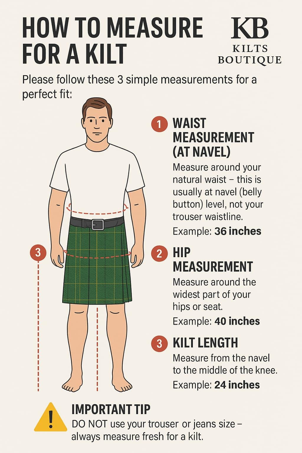 Traditioneller schottischer Universal-Kilt aus schwarzem Denim mit abnehmbaren Taschen, D-Ringen aus Metall, plissiertes Design