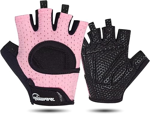 RIGWARL Guantes de entrenamiento, guantes de fitness ligeros con protección completa de la palma y excelente agarre para hombres y mujeres, guantes