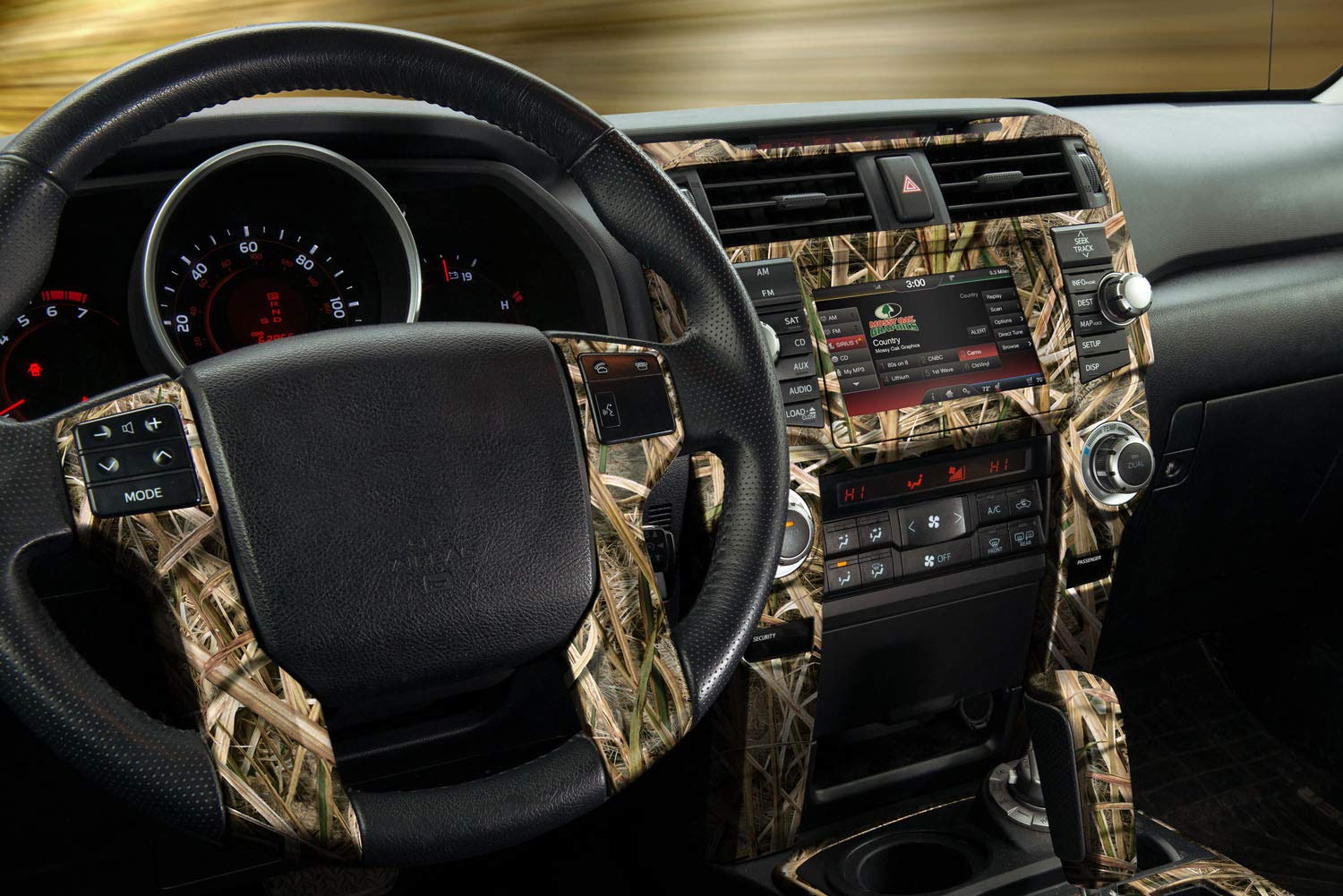 Mossy Oak Graphics Interior Auto Dash Kit, Easy to Install, No-fade, Cast Vinyl, Shadow Grass Bl 14011-SGB