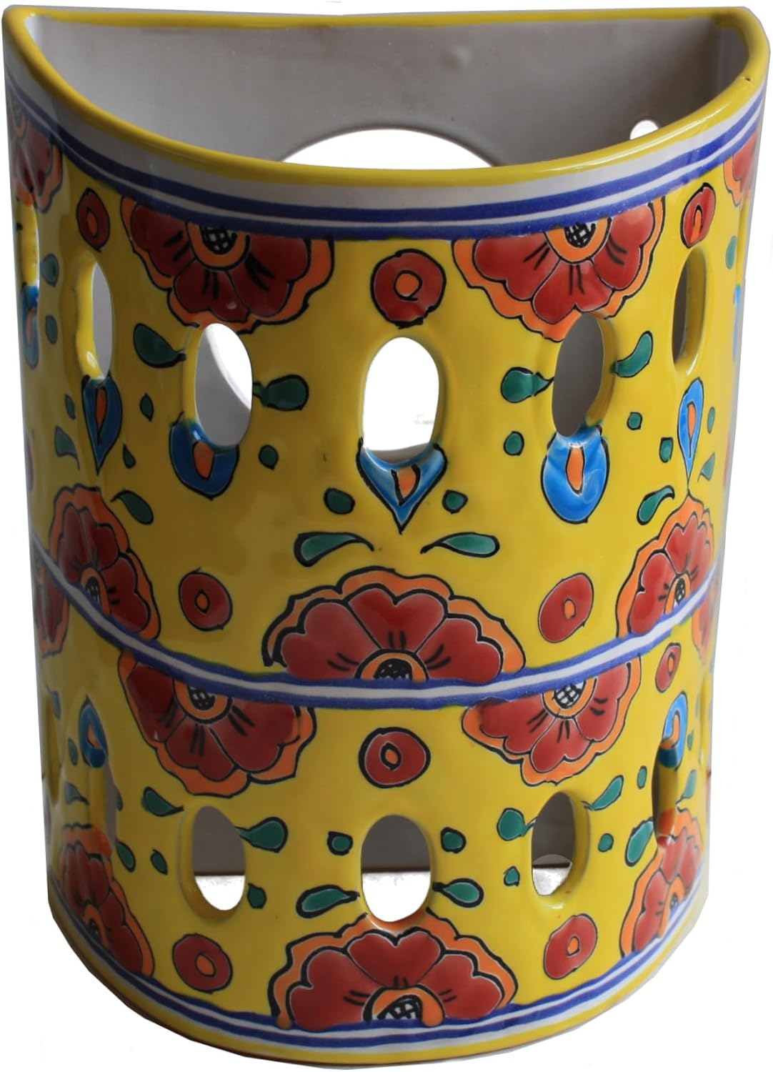 Fine Crafts Imports Canary Talavera Ceramic Sconce