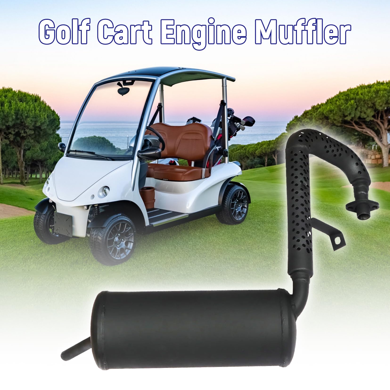 Amazon.com: SEBLAFF Golf Cart Engine Muffler FE290 Replacement for