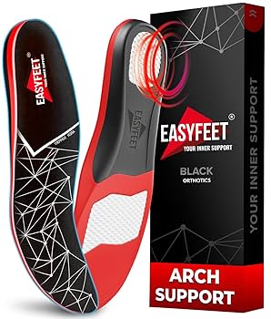 Orthopaedic Insoles, Full Length, For Flat Feet, Plantar Fasciitis And Relieves Foot Soreness For Men And Women, Suitable For Sports And Work Shoes