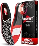 Premium Anti-Fatigue Shoe High Arch Support Insoles Men Women - Plantar Fasciitis Inserts - Orthotic Inserts Shoe Soles Standing All Day - Flat Feet Foot - Work Boot Insoles