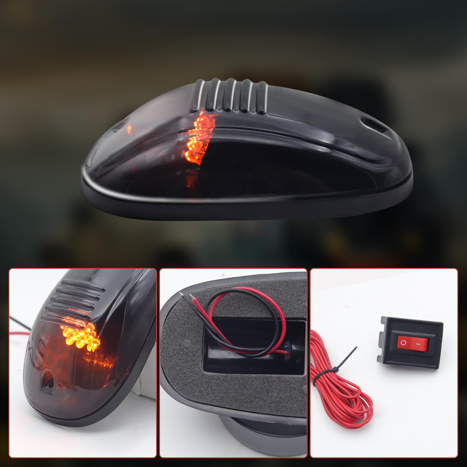 Amazon | Ygmylandbb LEDルーフマークルーフライト 12V 9 LEDキャブ