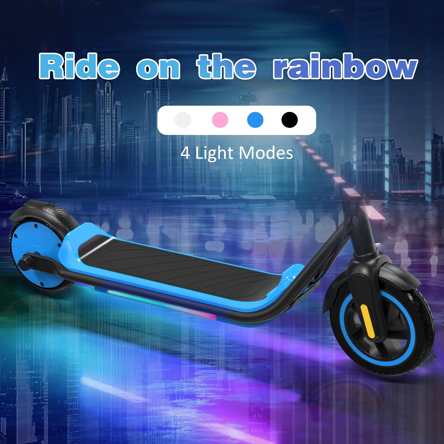 EVERCROSS E6 Monopattino Elettrico Bambini dai 6 ai 12 Anni, Tre Modalità Velocità, Batteria Alta Capacità 21,6V/5,2AH, Motore 150W, Velocità Sicurezza 8-16KM/H, Autonomia 15KM, Leggero e Portatile