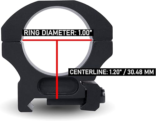 Miniatura 7 de Monstrum Precision Picatinny Scope Rings  1 inch Diameter