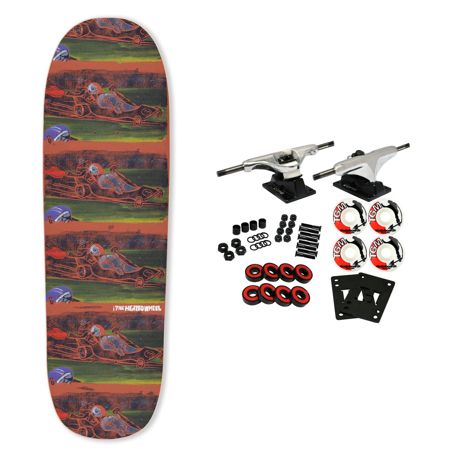 The Heated Wheel Skateboard Complete Cart Jammer 9.25