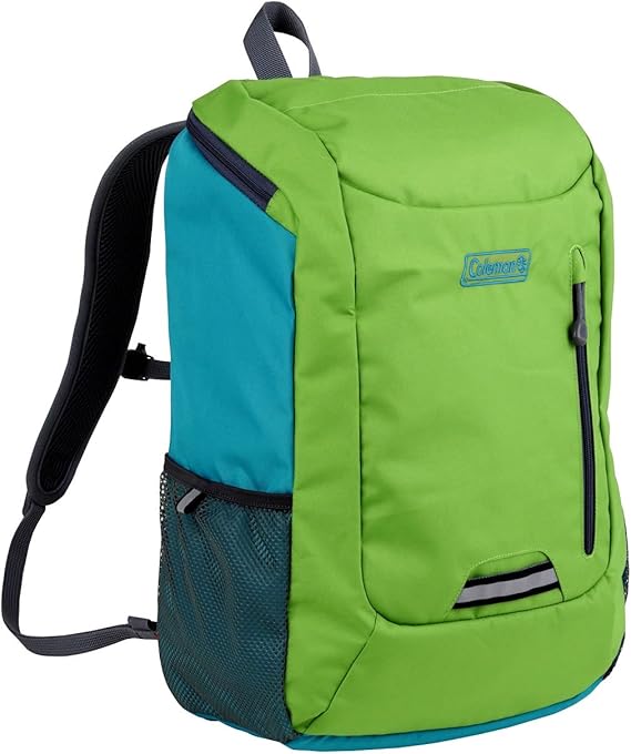Amazon Co Jp Coleman コールマン Kid S キッズ Schoolpack スクールパック キッズリュック リュックサック l B4 軽量 リフレクター付き ホイッスル付き チェストベルト付き グリーン ファッション