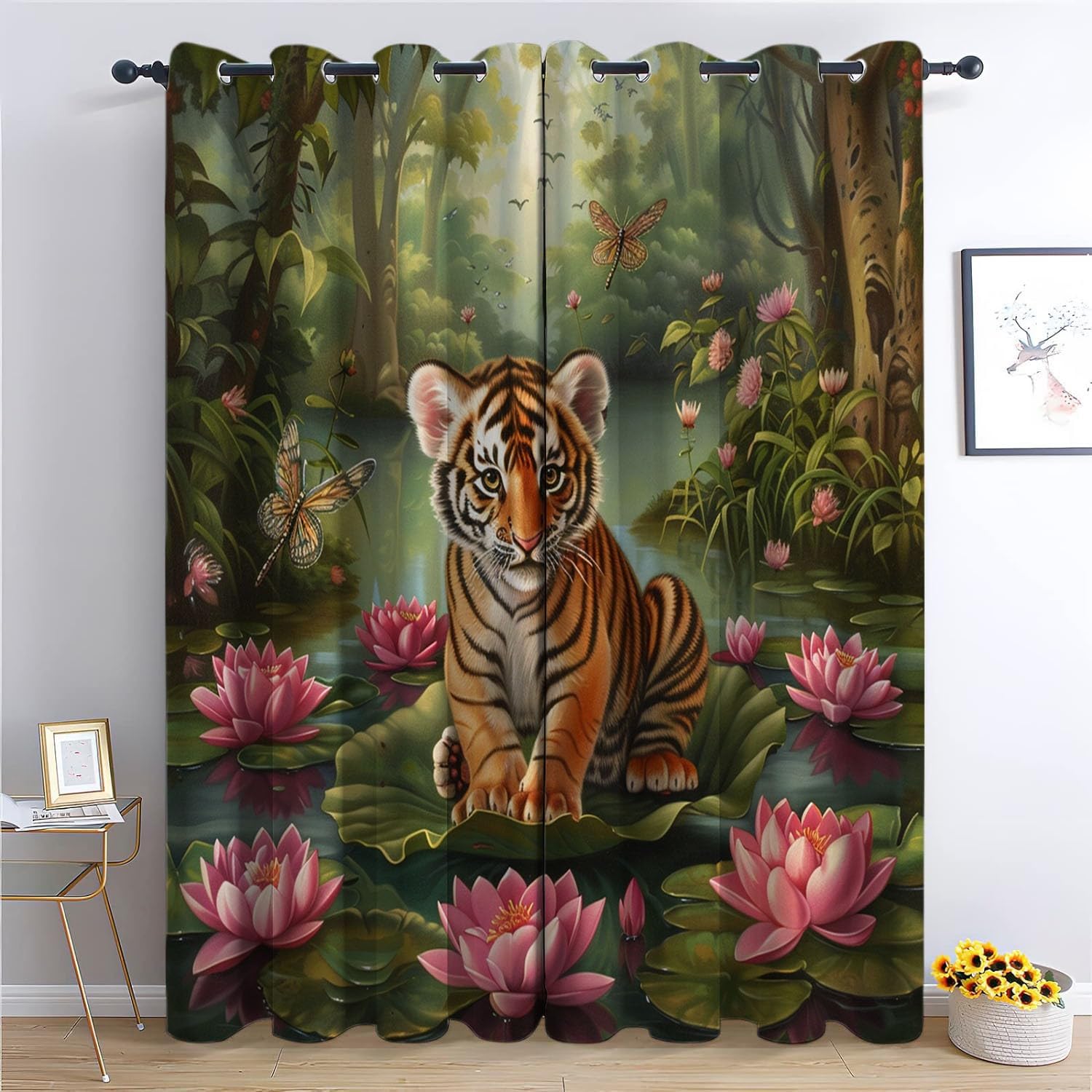 Rideaux occultants thermiques tigre pour bloquer la chaleur et dormir dans le noir complet