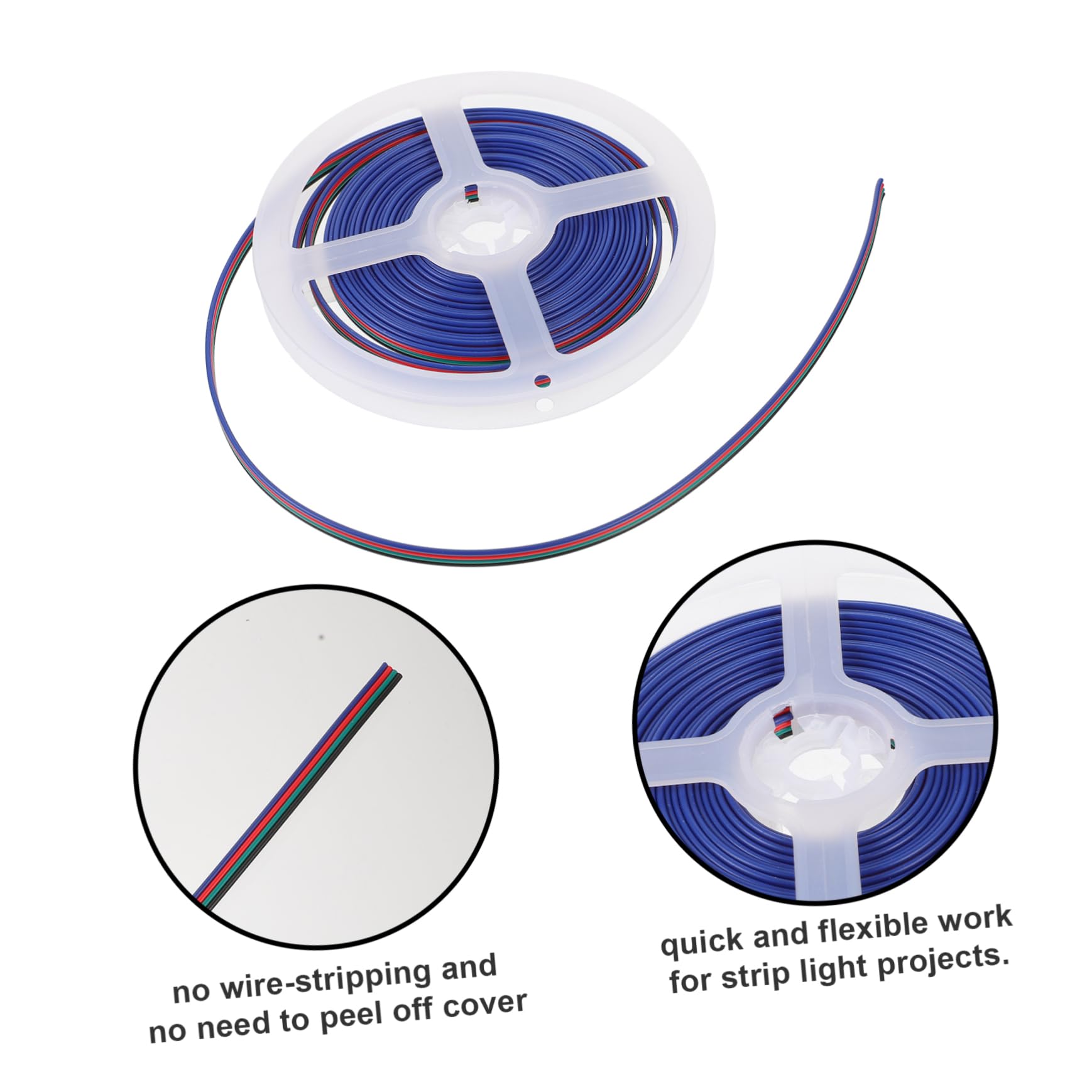 Zerodeko 30stücke Rgb Streifenverbinder Teiliges Pin Klemmen Für Rgb Lichtstreifen Lötfreie Steckverbindung Einfache Installation Für -projekte Und Flexible Anwendungen
