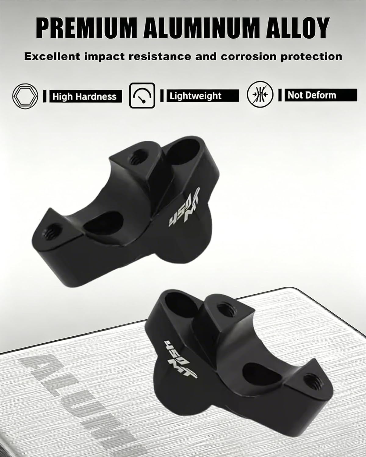 35MM Higher 25MM Backwards or Forwards Motorcycle Handlebar Risers Mount Clamps Compatible with CFMOTO Ibex 450/800 2023 2024 2025 2026,Black,CFMOTO Ibex 450 Accessories