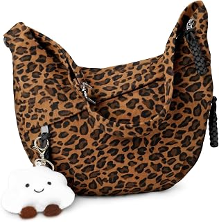 Borsa a Tracolla Spalla, Borsa a Tracolla Mezzaluna da Donna, Borsa a Spalla con Pendente, Messenger Crossbody Bag per Shopping Viaggio