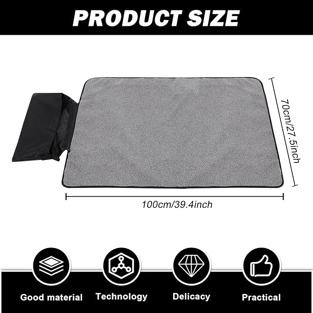 Foto 2 de 7 de Manta Impermeable Perro 100 x 70 cm, Manta Perro, Almohadillas Lavables para Cachorros