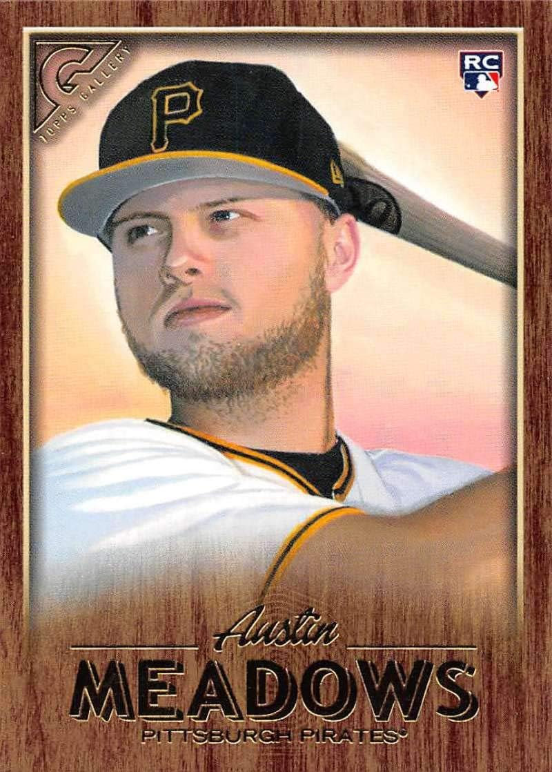 2018 Topps Gallery Wood Canvas #90 Austin Meadows Pirates MLB Baseball NM-MT