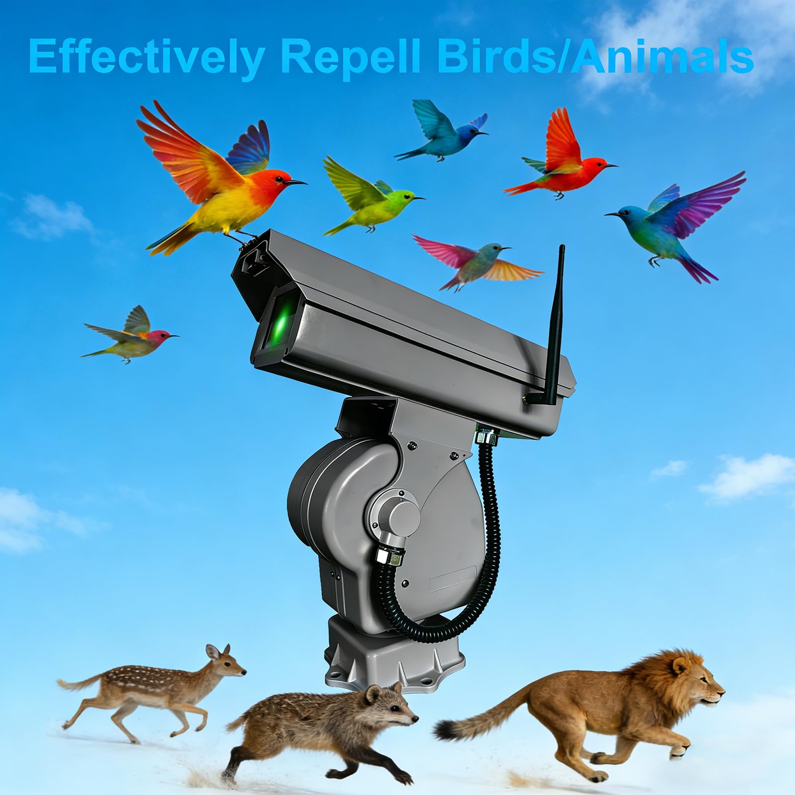 Dispositivo Inteligente Láser Disuasorio De Aves De 360° A