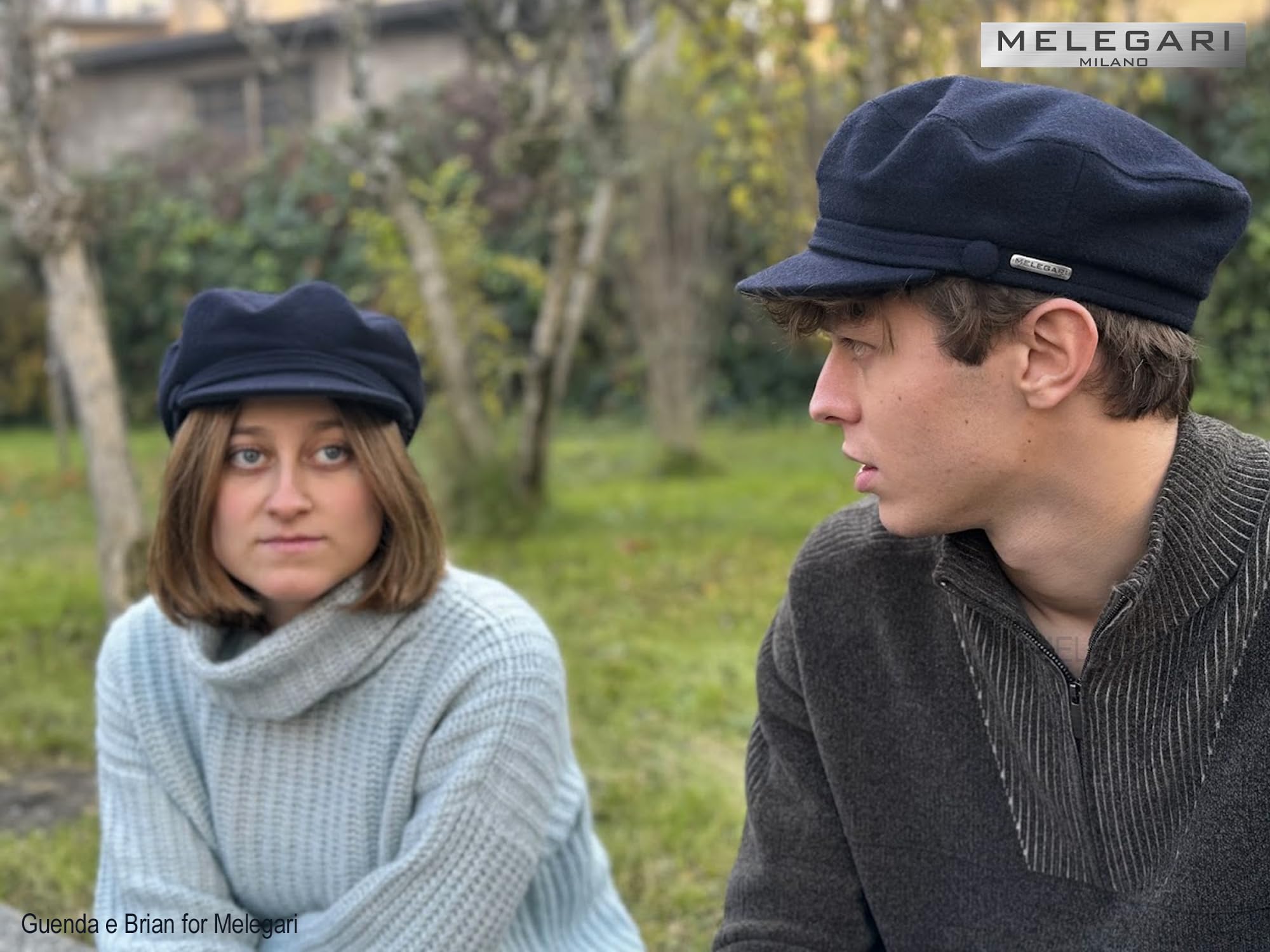 Melegari Gorra Popular Marinero Génova, Gorra Skipper, Gorra con Visera, Gorra Lana, Made in Italy, Otoño/Invierno