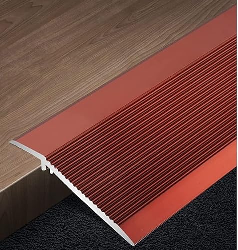 Miniatura 7 de XHP Tira de transición de piso de metal de 35 a 59 pulgadas para pisos irregulares de puerta, tiras de transición de aluminio para alfombra a