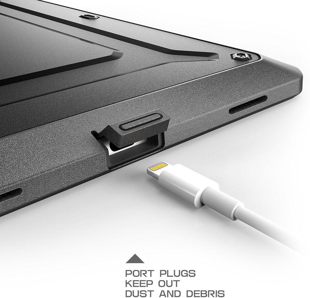 SUPCASE Unicorn Beetle PRO Case for iPad Air 3 (2019) and iPad Pro 10.5'' (2017), Heavy Duty with Built-in Screen Protector Full-body Rugged Protective Case (Black)