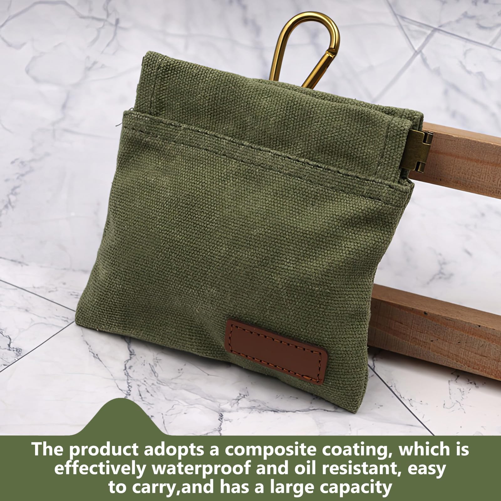 maxtachi Small Dog Treat Bag, Portable Dog Training Treat Pouch with Carabiner, Hand-Free Auto Closing Dog Walking Bag, Treat Pouch for Dog Training for Dog Training, Daily Use - Image 3
