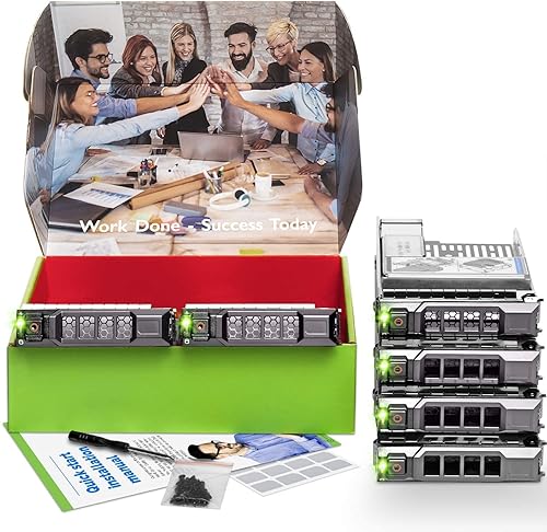 Miniatura 7 de WORKDONE Paquete de 6 unidades  Organizador de disco duro de 3.5 pulgadas con adaptador de disco duro de 2.5 pulgadas  Compatible con servidores