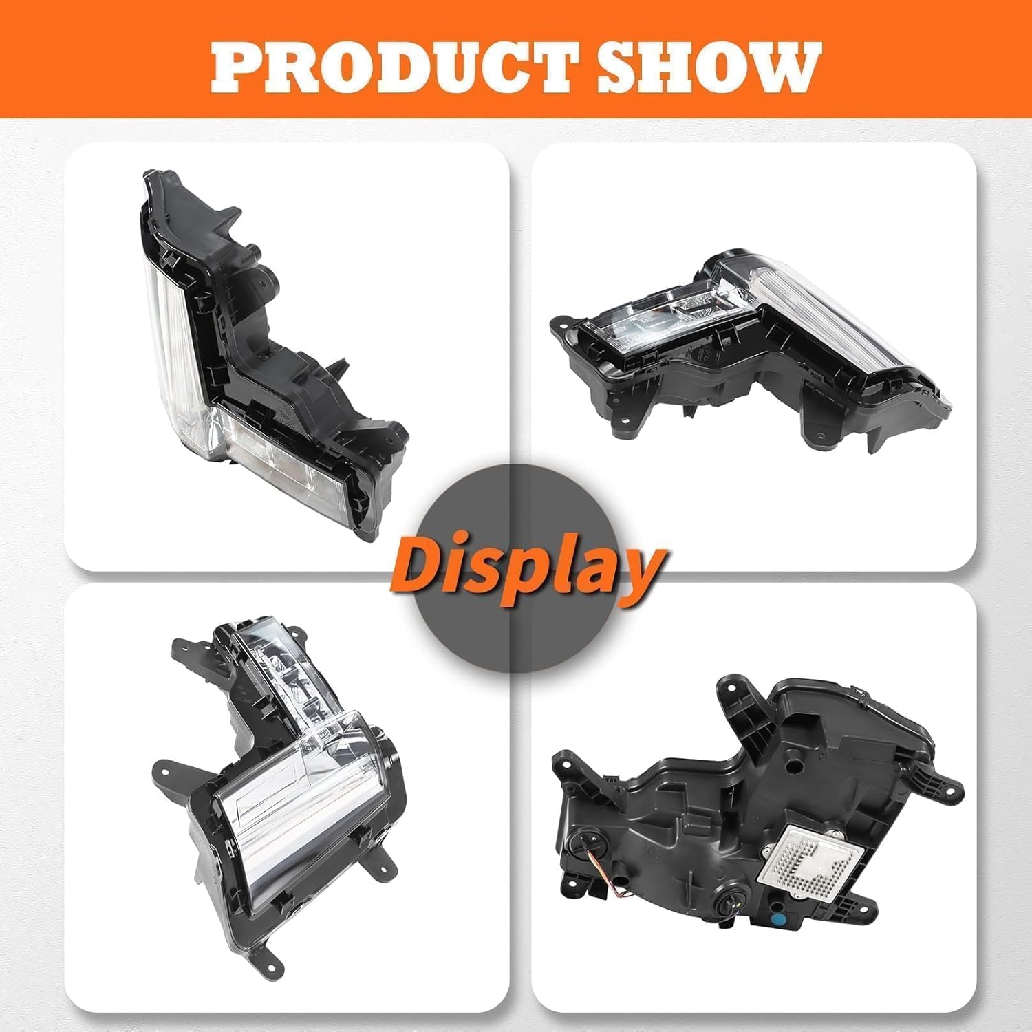 Right Fog Light Assembly Compatible with 2015-2020 Escalade Turn Signal Light Daytime Running Light w/o Crash Brake Passenger Side GM2531138 84575580