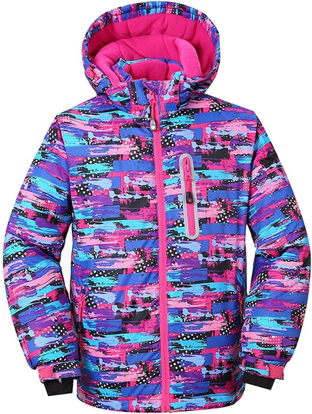 WOWULOVELY Girls Thicken Warm Snowsuit Hooded Ski Jacket Pants 2 Pcs Set Skiing Jacket with Pants - Image 4