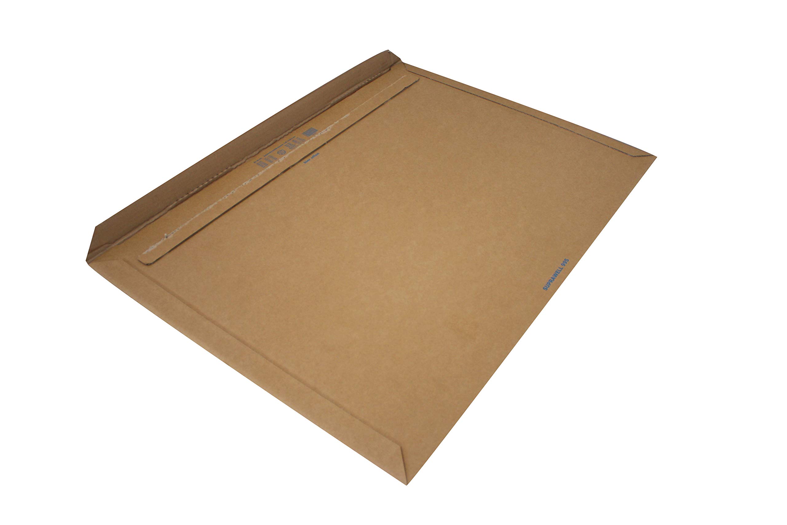 Carte Dozio - Starre Versandtaschen aus Karton mit langer Öffnung für den Versand - F.to int. mm 446 x 324-25 Stück pro Packung