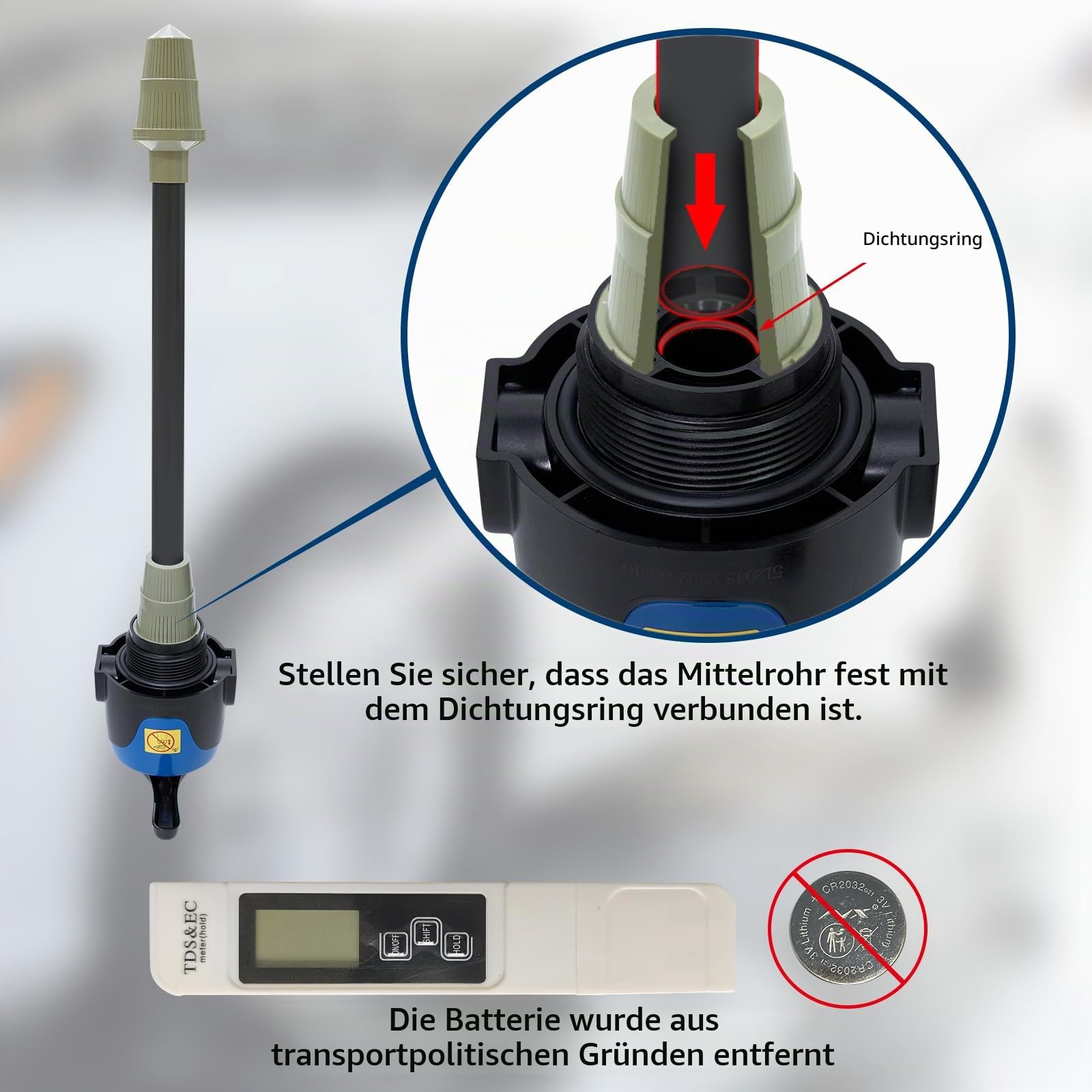 DI Autowaschwasserfilter 10 L mit Bypass Deionized Autowaschanlage DI car wash Filter Spotless Water für Auto,RV,Fahrzeuge,Motorräder,Boote,Keine Flecken,Keine Handtuch Trocknen (Schwarz-917)