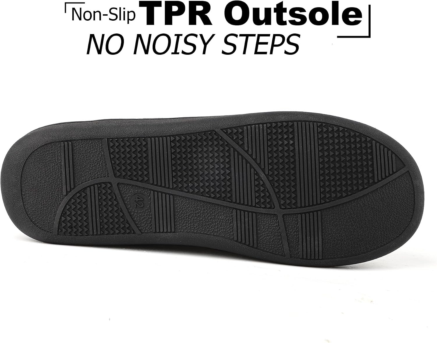 riemot Men's Furry Slippers Memory Foam House Shoes US 8-14/EU 41-47